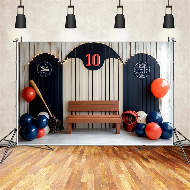 Sport-Themen-Hintergrund Baseball-Liga Ballon-Hintergrund GQ6-254