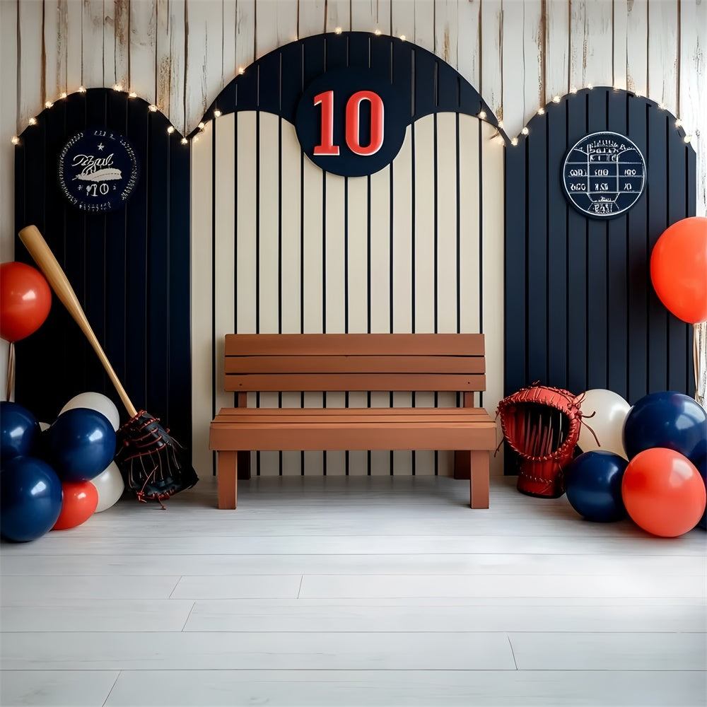 Sport-Themen-Hintergrund Baseball-Liga Ballon-Hintergrund GQ6-254