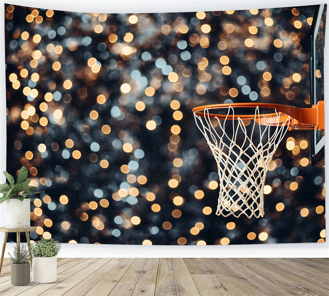 Sport Fotokulissen Starry Hoops Moment Hintergrund GQ6-258
