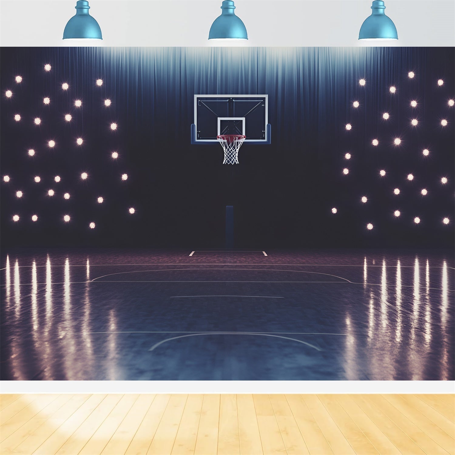 Basketball Fotokulisse Center Court Glow Kulisse GQ6-260
