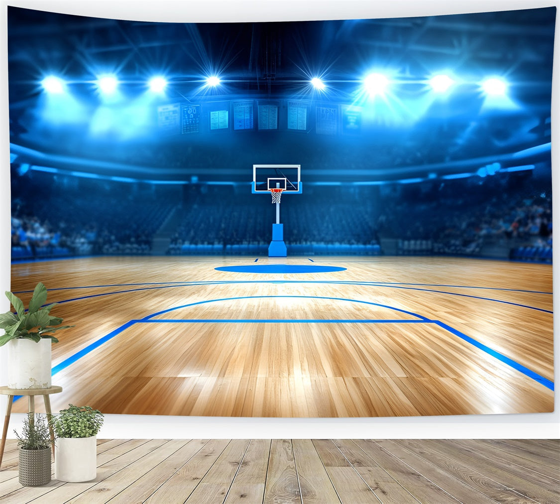 Basketball Backdrops Pro Court Spotlight Hintergrund GQ6-263