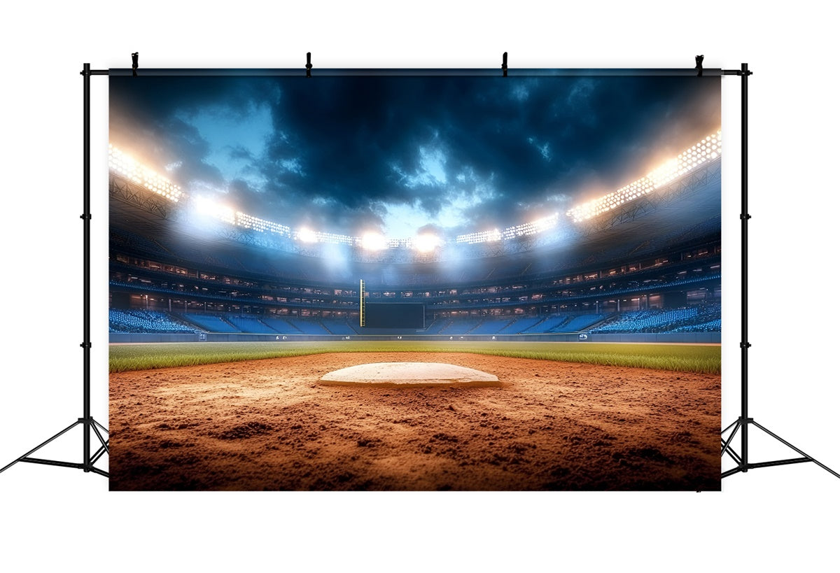 Baseball Feld Hintergrund Dämmerung Baseball Bühne Hintergrund GQ6-274