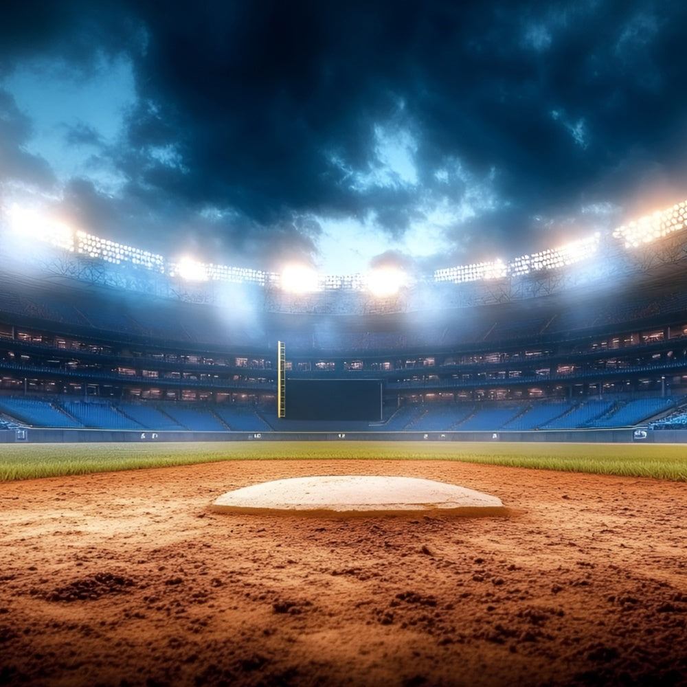 Baseball Feld Hintergrund Dämmerung Baseball Bühne Hintergrund GQ6-274