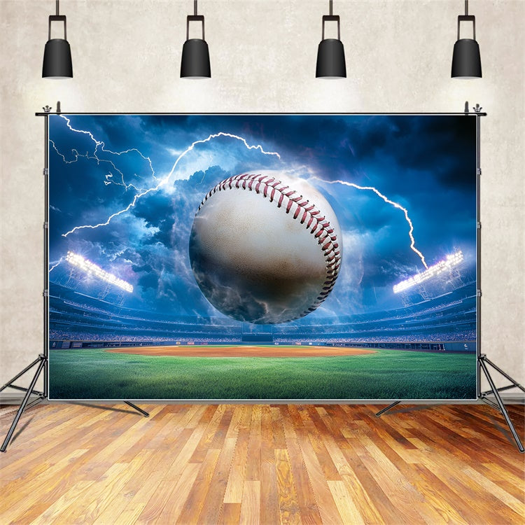 Baseball-Fotohintergrund Sturmschlag Baseball-Hintergrund GQ6-276