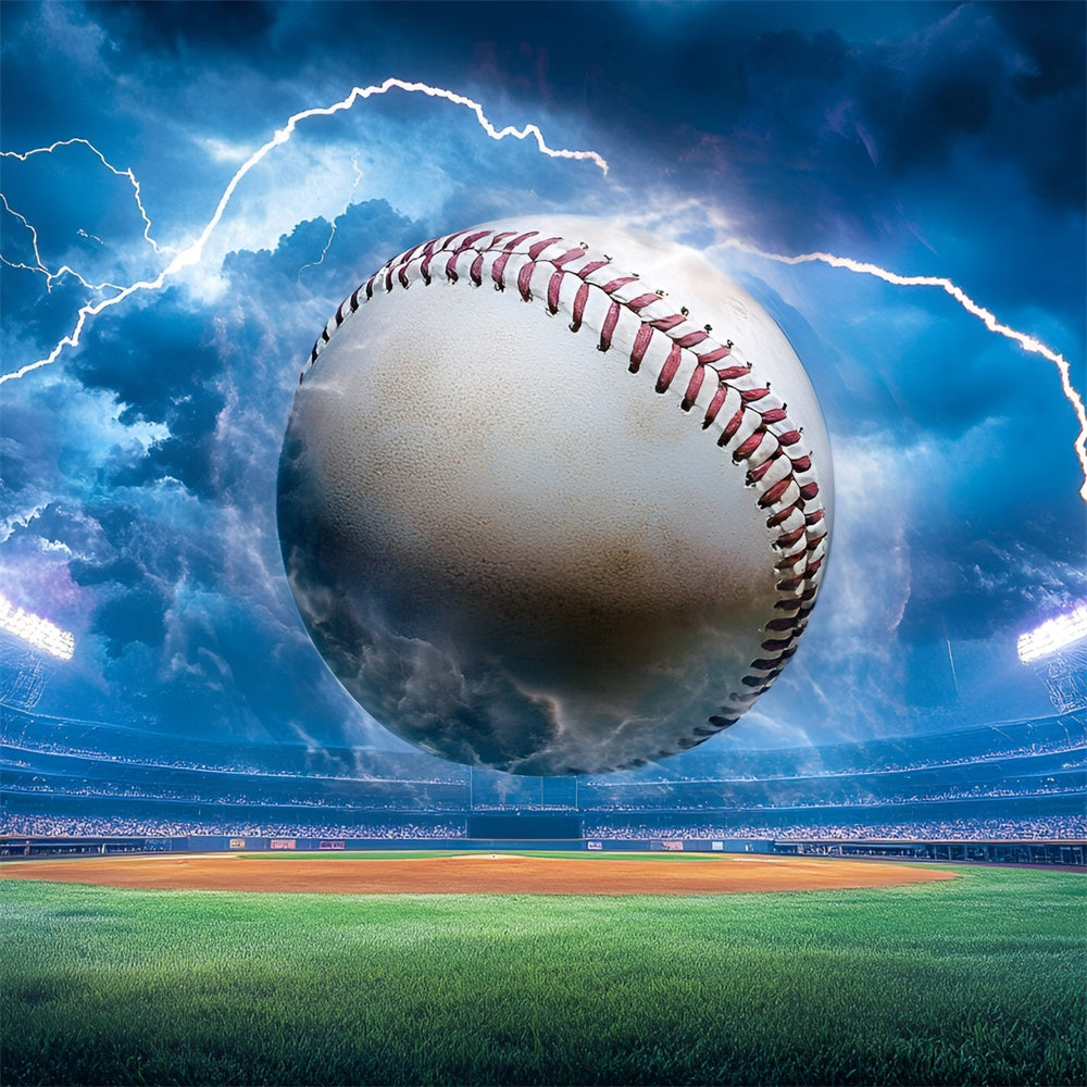 Baseball-Fotohintergrund Sturmschlag Baseball-Hintergrund GQ6-276
