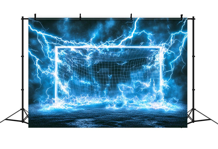 Fußball Fotohintergrund Neon Thunder Field Backdrop GQ6-279