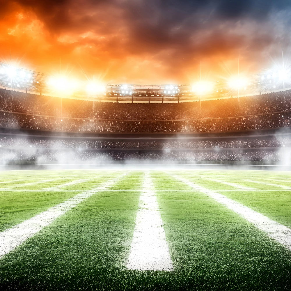 Fußballstadion Backdrop Stadium Lights Smoke Backdrop GQ6-284