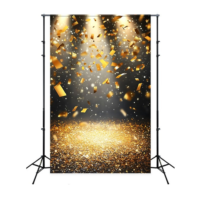 Sport-Hintergrundkulisse Goldenes Konfetti Spotlight Hintergrundkulisse GQ6-287