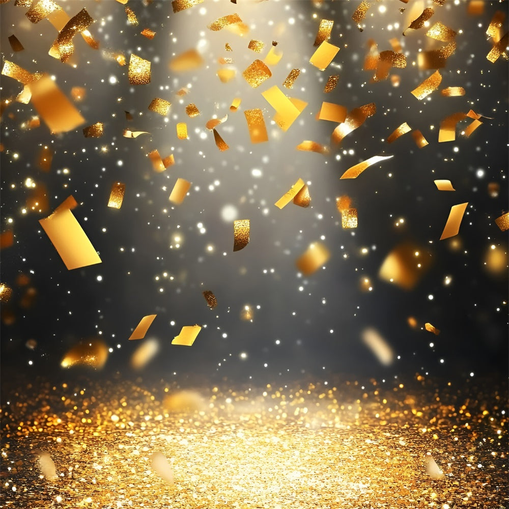 Sport-Hintergrundkulisse Goldenes Konfetti Spotlight Hintergrundkulisse GQ6-287