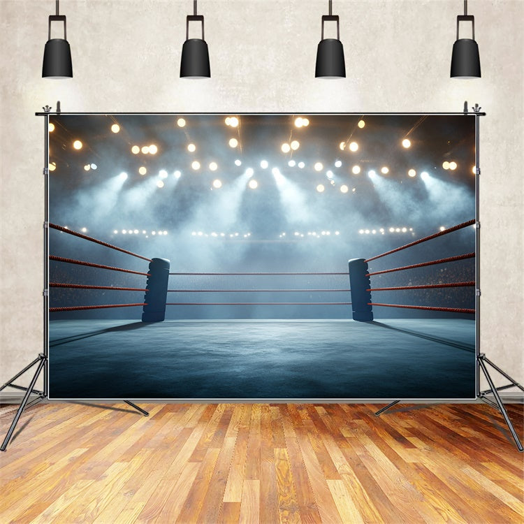 Boxring Backdrop Fight Night Arena Backdrop GQ6-291