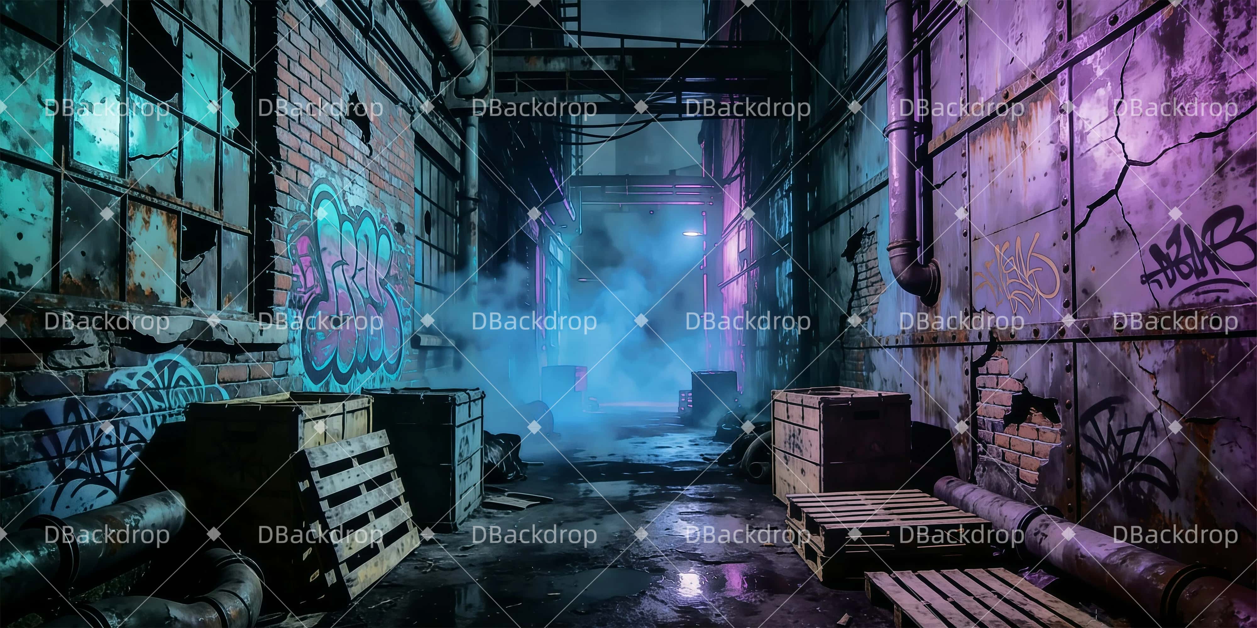 Theater Backdrops Punk-Schrottplatz Backdrops Theater GQ61-T11