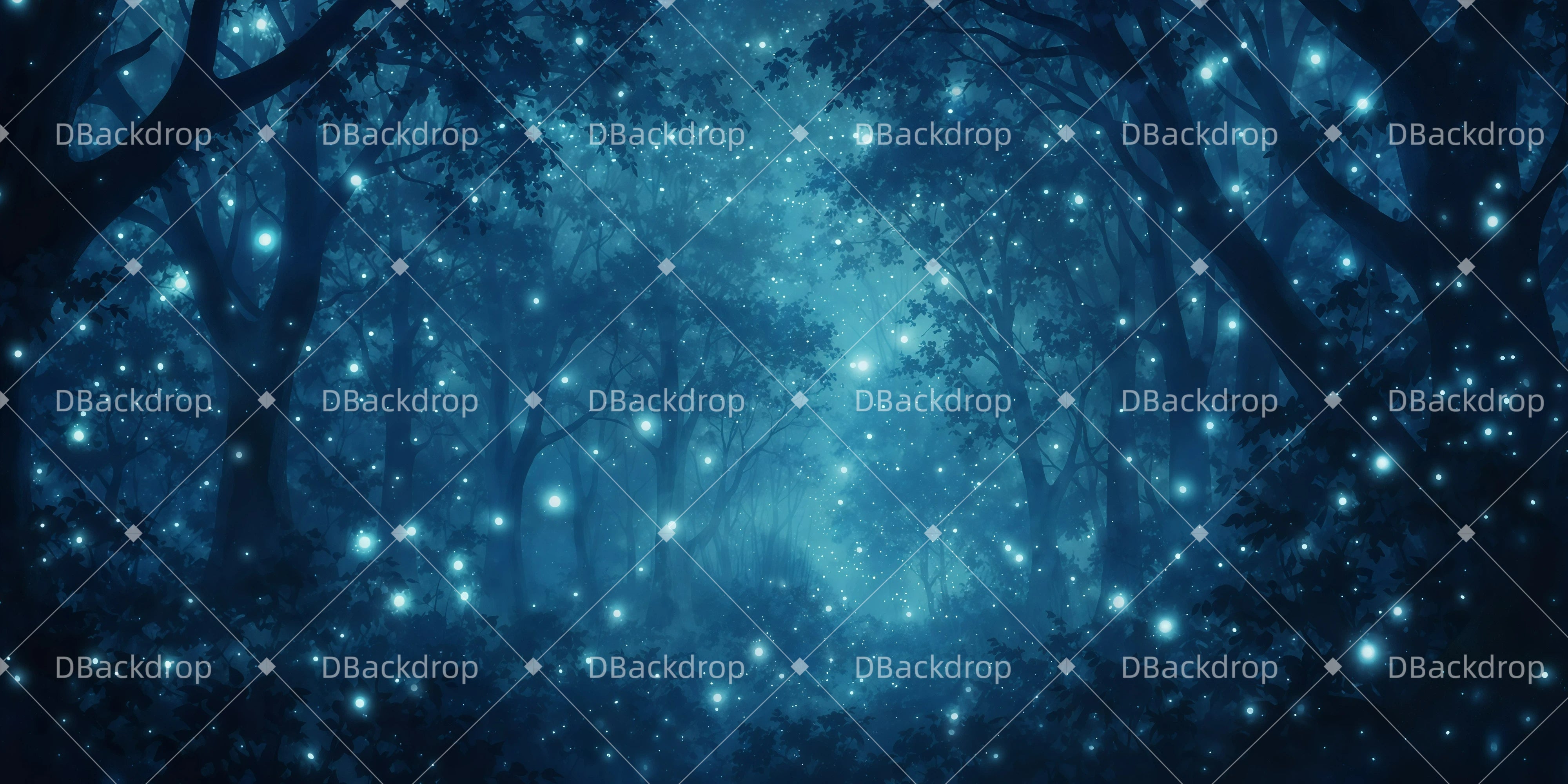 Bühnenhintergrund Verzauberter Wald Kulissen für Theater GQ62-T11