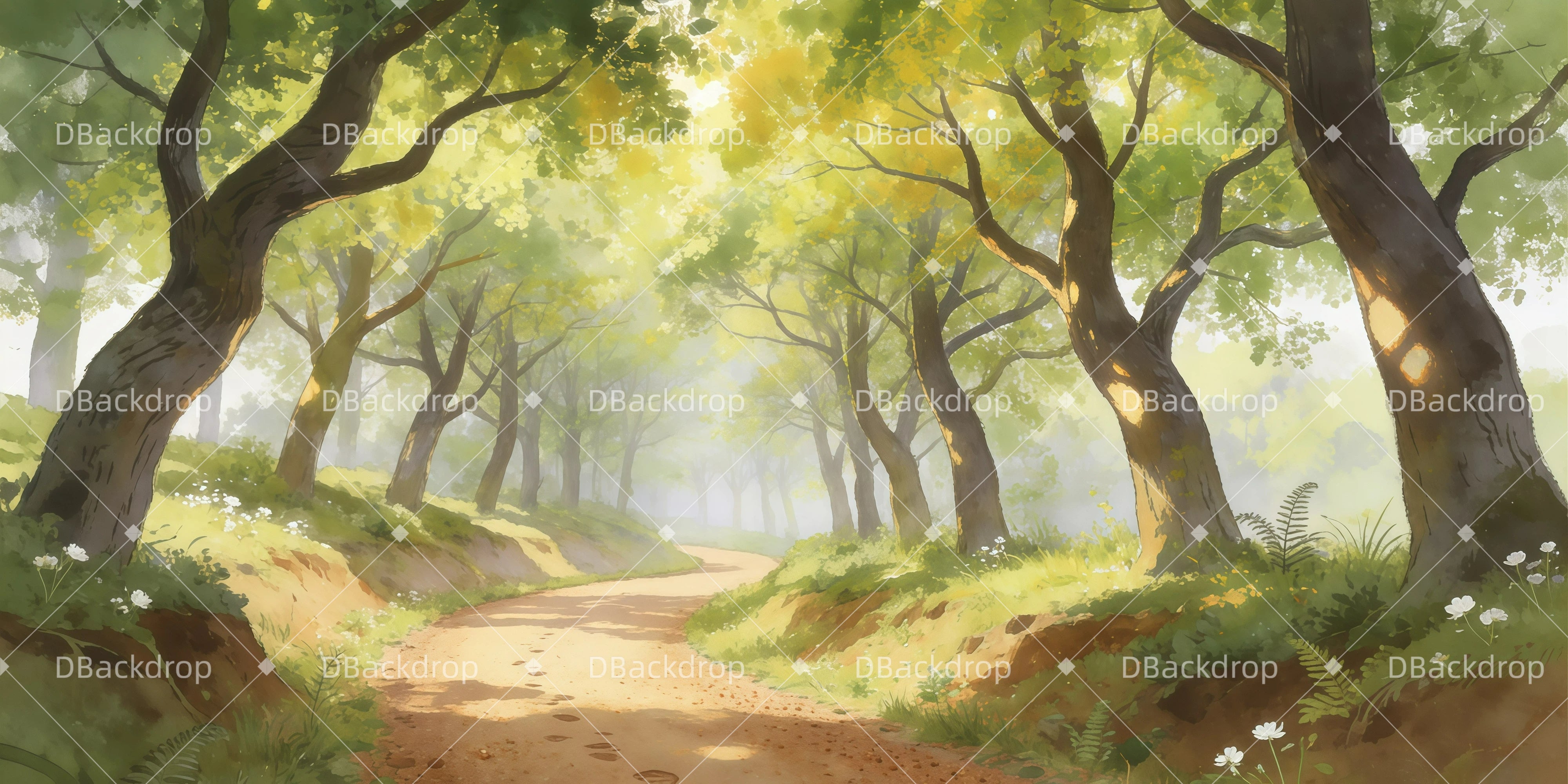 Kino-Kulisse Waldweg Ideen für Bühnenkulissen GQ62-T13