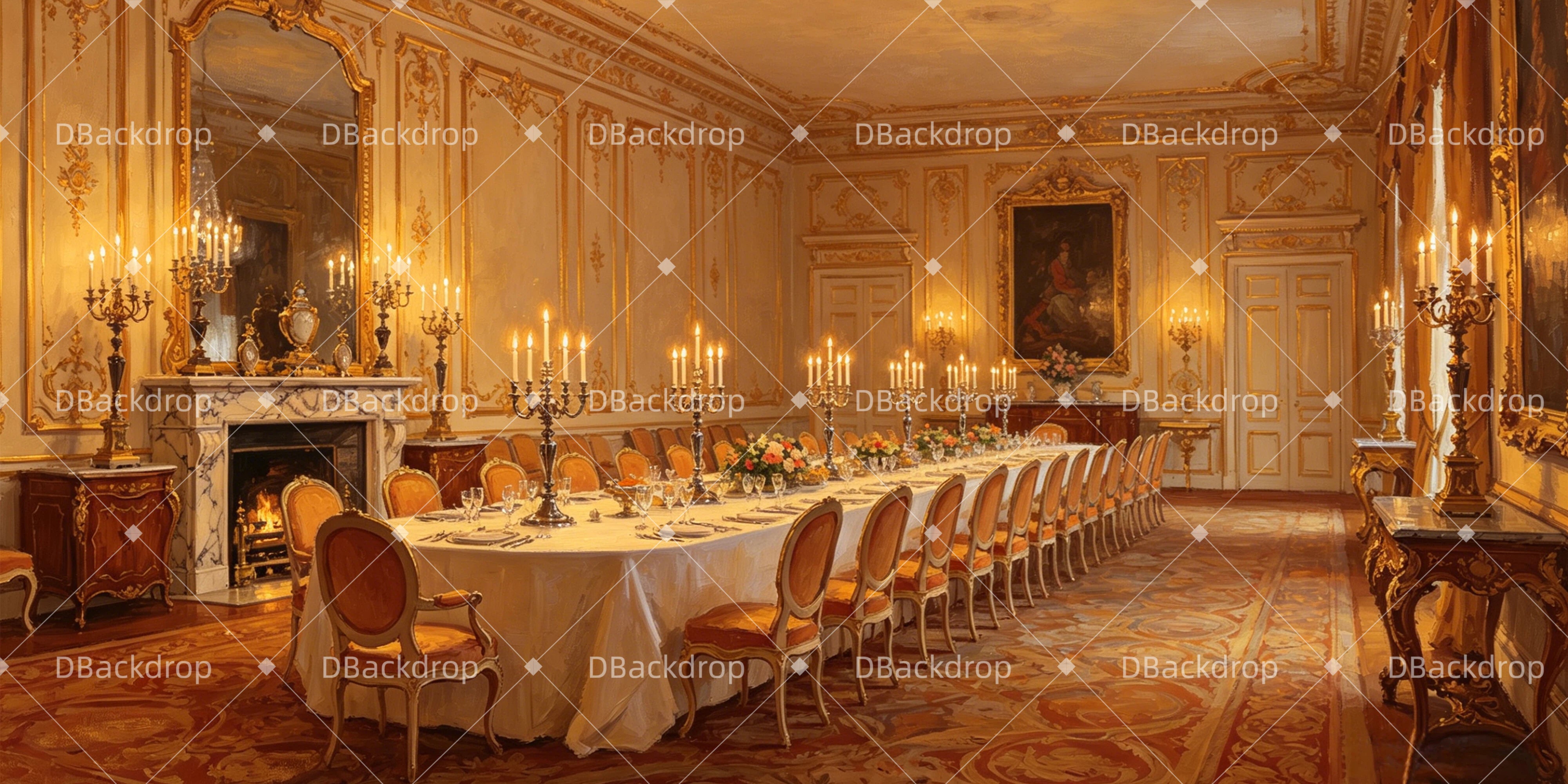 Regency Speisesaal Theaterkulisse Bühnenhintergrund GQ64-T6