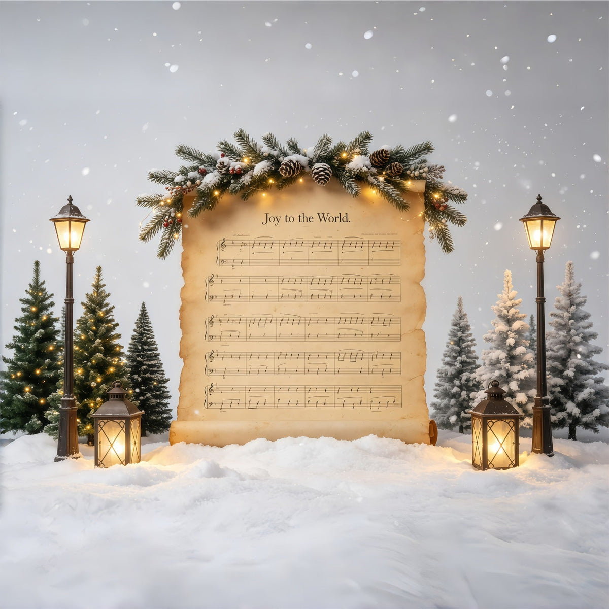 Weihnachtslieder-Hintergrund Freude Der Weltmusik Weihnachtshintergrund GQ68-82