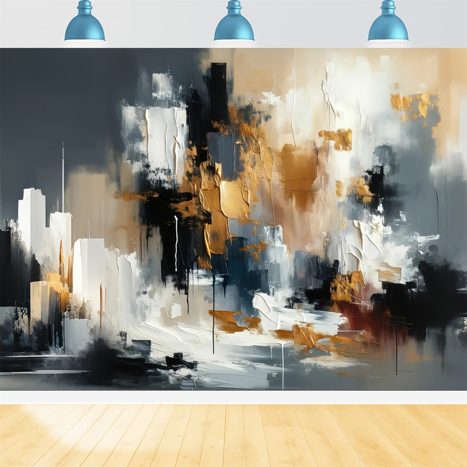 Backdrops Fine Art Goldene Eleganz Texturierter Kunsthintergrund GTY-104