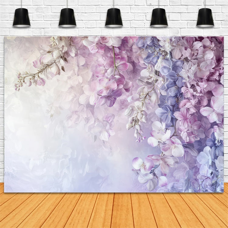 Künstlerische Backdrops Romantische Glyzinienblüten Backdrop GTY-107