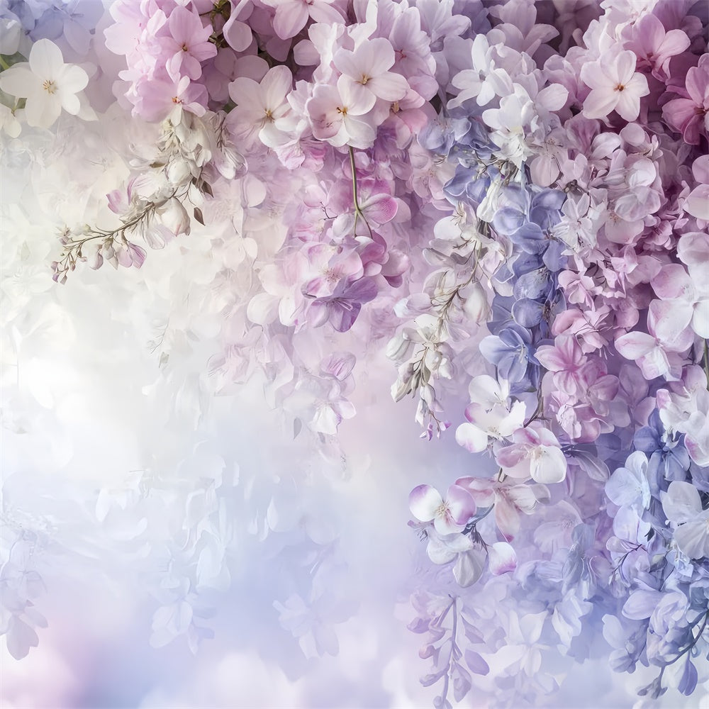 Künstlerische Backdrops Romantische Glyzinienblüten Backdrop GTY-107