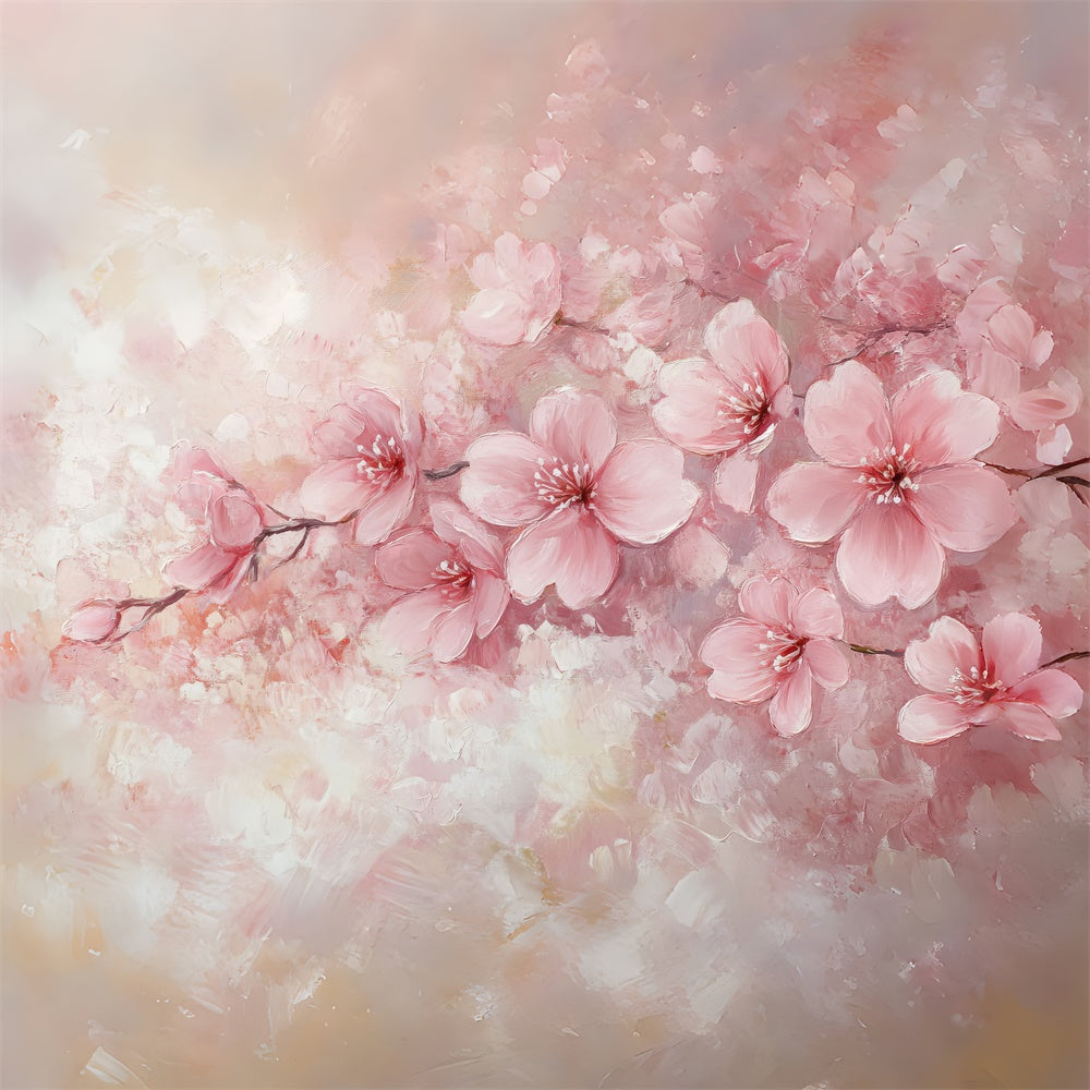 Fine Art Backdrops Aquarell Kirschblüte Rosa Hintergrund GTY-108