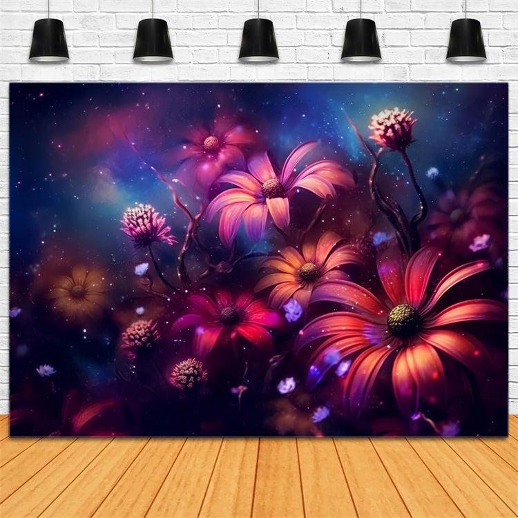 Backdrops Fine Art Mystische Mitternachtsblüten Backdrop GTY-111