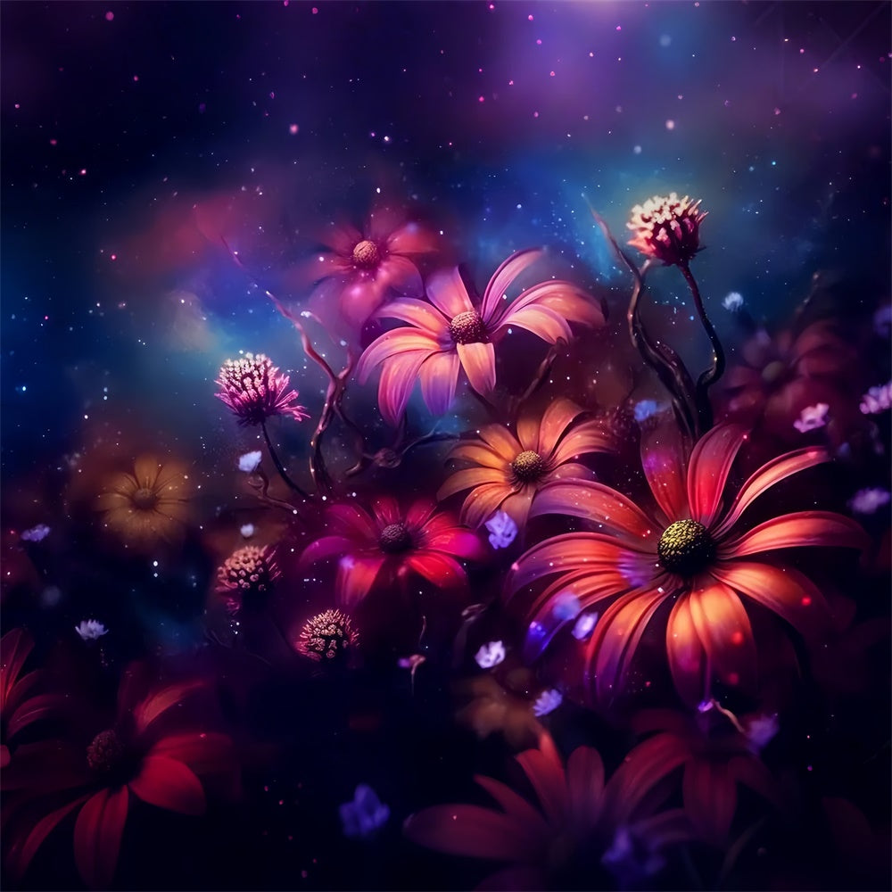 Backdrops Fine Art Mystische Mitternachtsblüten Backdrop GTY-111
