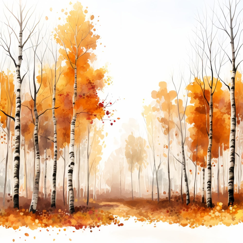 Backdrops Fine Art Golden Fall Forest Pathway Hintergrund GTY-113
