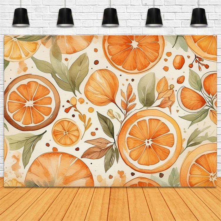 Fine Art Fotografie Backdrops Frische Orange Ernte Backdrop GTY-115