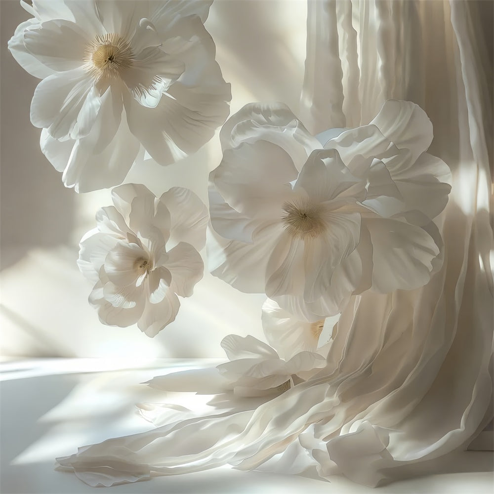 Fine Art Backdrop Anmutige weiße Blume Gelassenheit Backdrop GTY-119