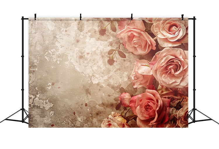 Hintergrund Kunstfotografie Rustikale Vintage Rose Textur Hintergrund GTY-60