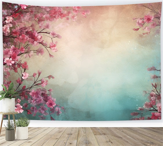 Fine Art Backdrops Verträumte rosa Kirschblüte Backdrop GTY-67