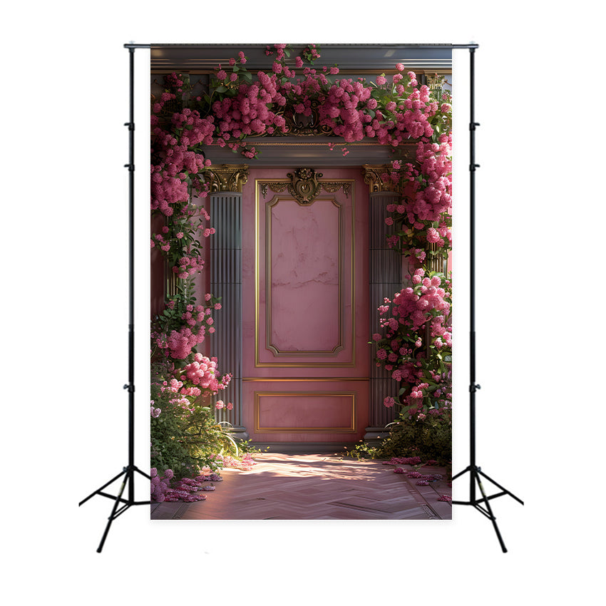 Kunsthintergrund Romantischer Barock Blumen Wandhintergrund GTY-75