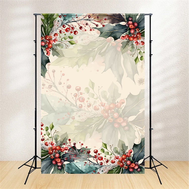 Backdrops Fine Art Festliche Rote Beeren Eleganz Backdrop GTY-79
