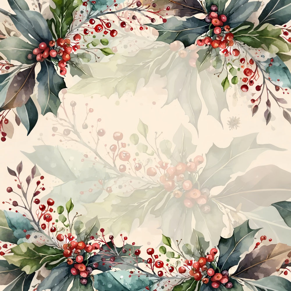 Backdrops Fine Art Festliche Rote Beeren Eleganz Backdrop GTY-79