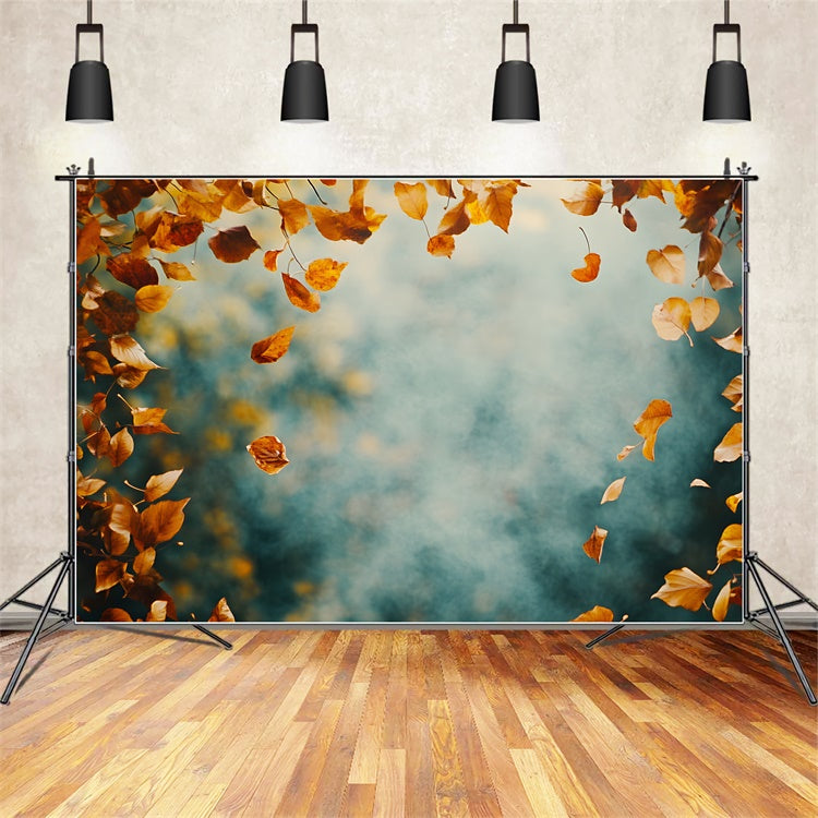 Künstlerische Hintergründe Herbstblätter Dämmerung GTY-87
