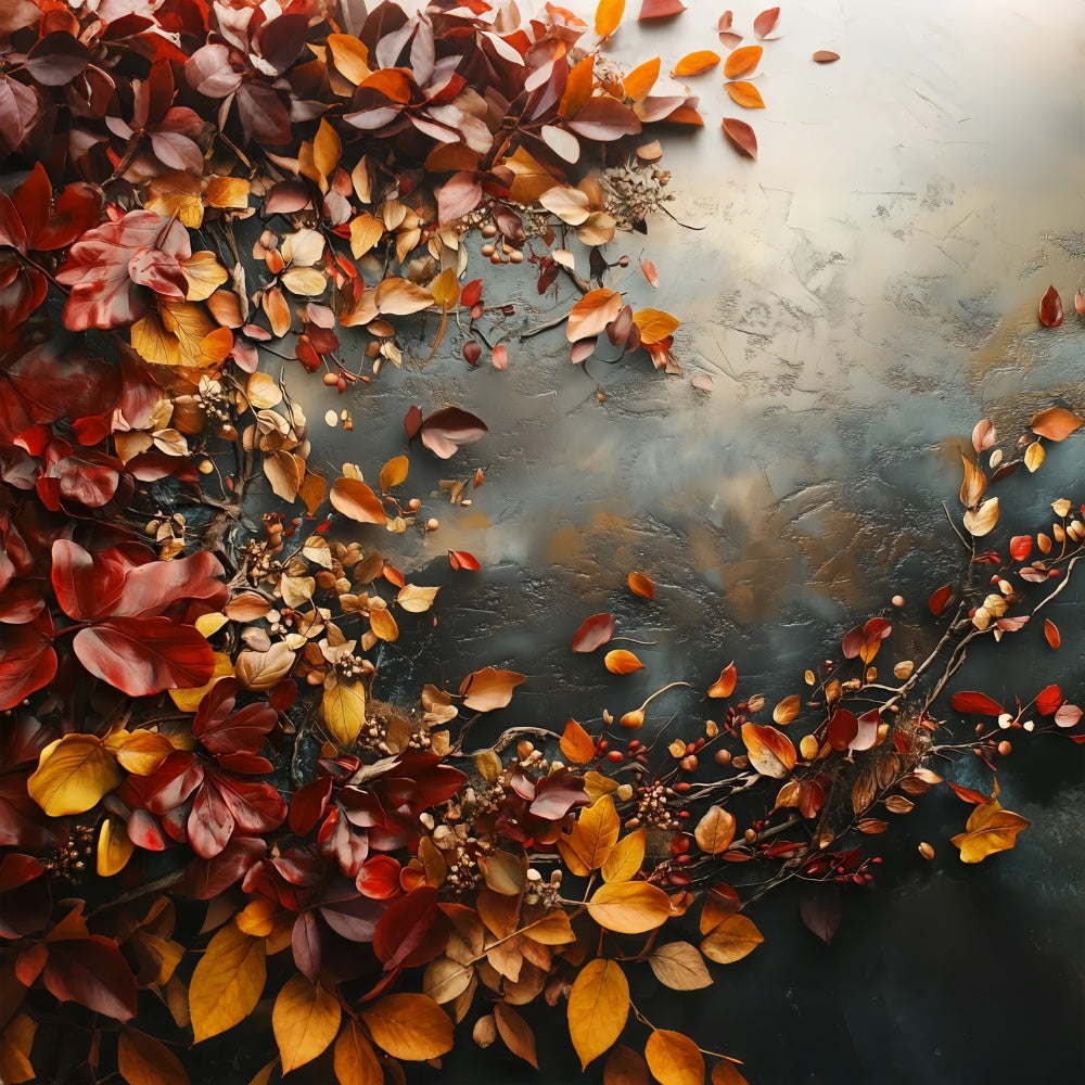 Fine Art Fotografie Backdrop Rustikale Herbstblätter Backdrop GTY-88