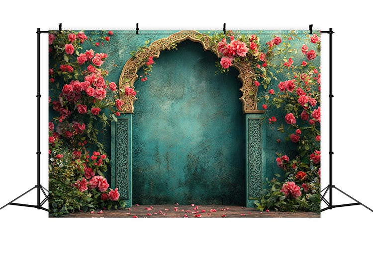 Fine Art Fotografie Backdrops Vintage Rose Archway Backdrop GTY-92