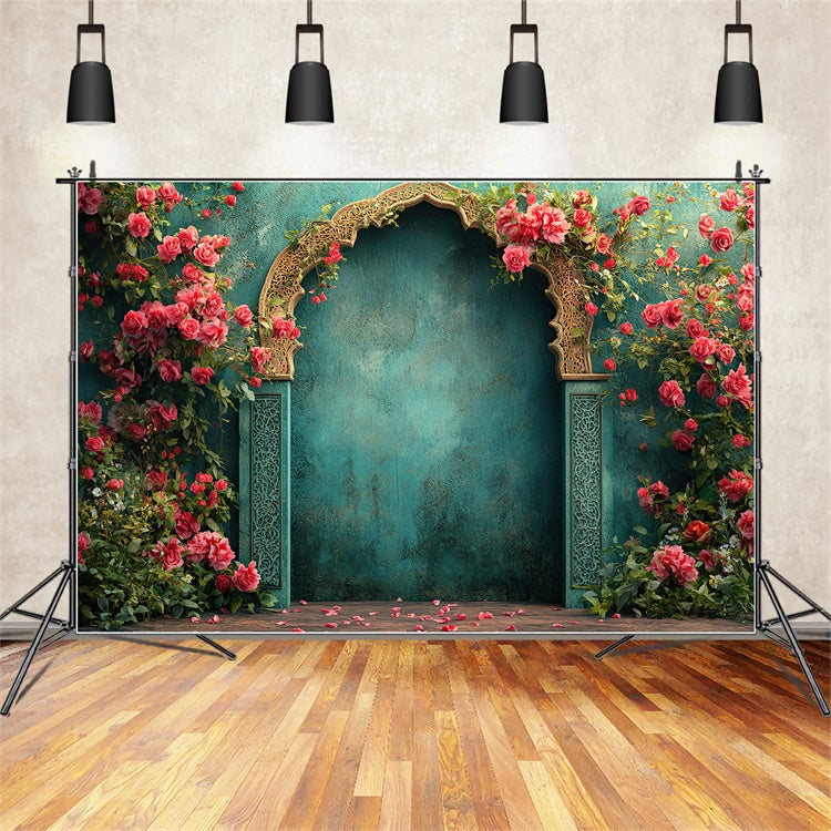Fine Art Fotografie Backdrops Vintage Rose Archway Backdrop GTY-92