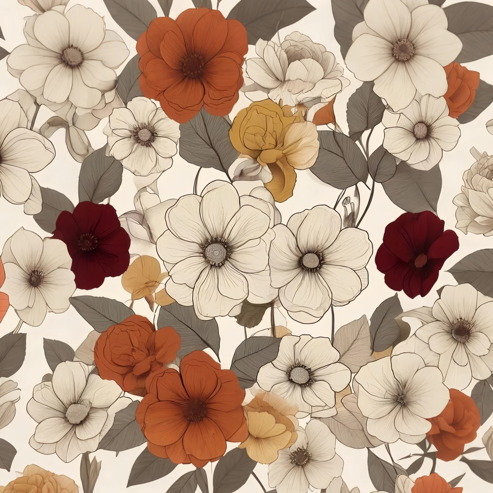Fine Art Fotografie Backdrops Klassisch Warm Floral Backdrop GTY-96