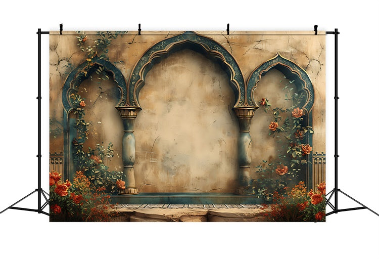 Mutterschaft Fotografie Backdrops Exotisch Mittlerer Osten Bogen Backdrop GTY2-13