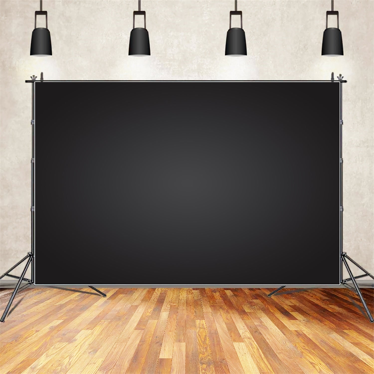 Schwarzer Fotohintergrund Twilight Noir Gradient Backdrop GTY2-165