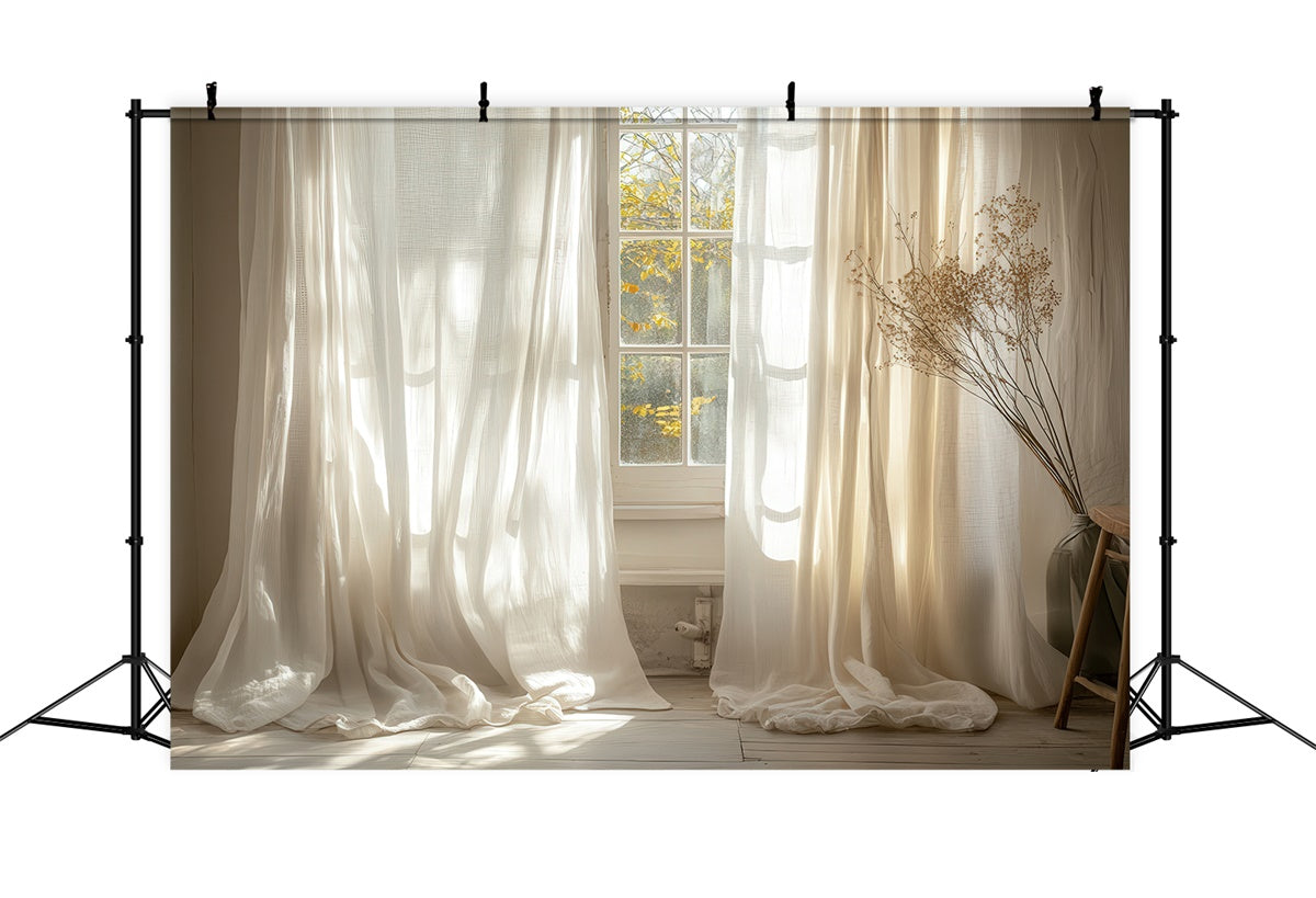 Backdrops für Mutterschaftsfotos Sunlit Sheer Curtain Backdrop GTY2-52