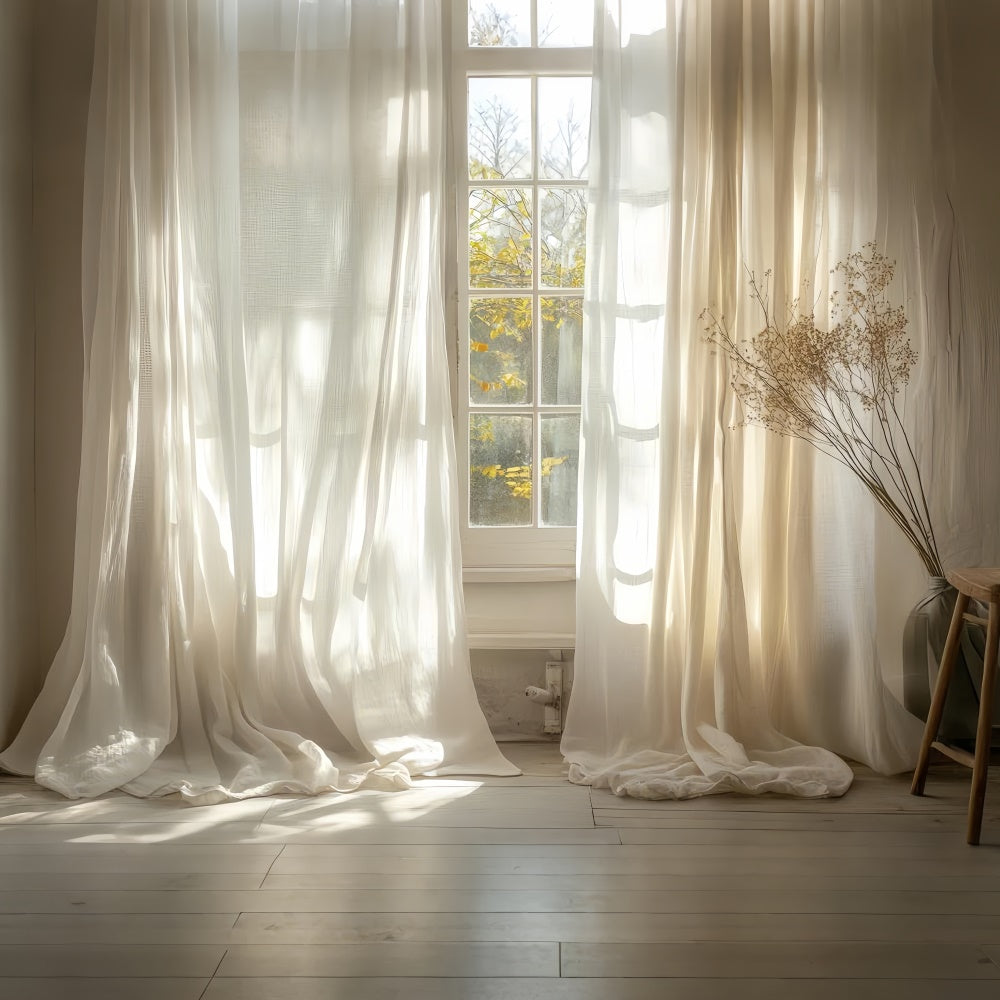 Backdrops für Mutterschaftsfotos Sunlit Sheer Curtain Backdrop GTY2-52