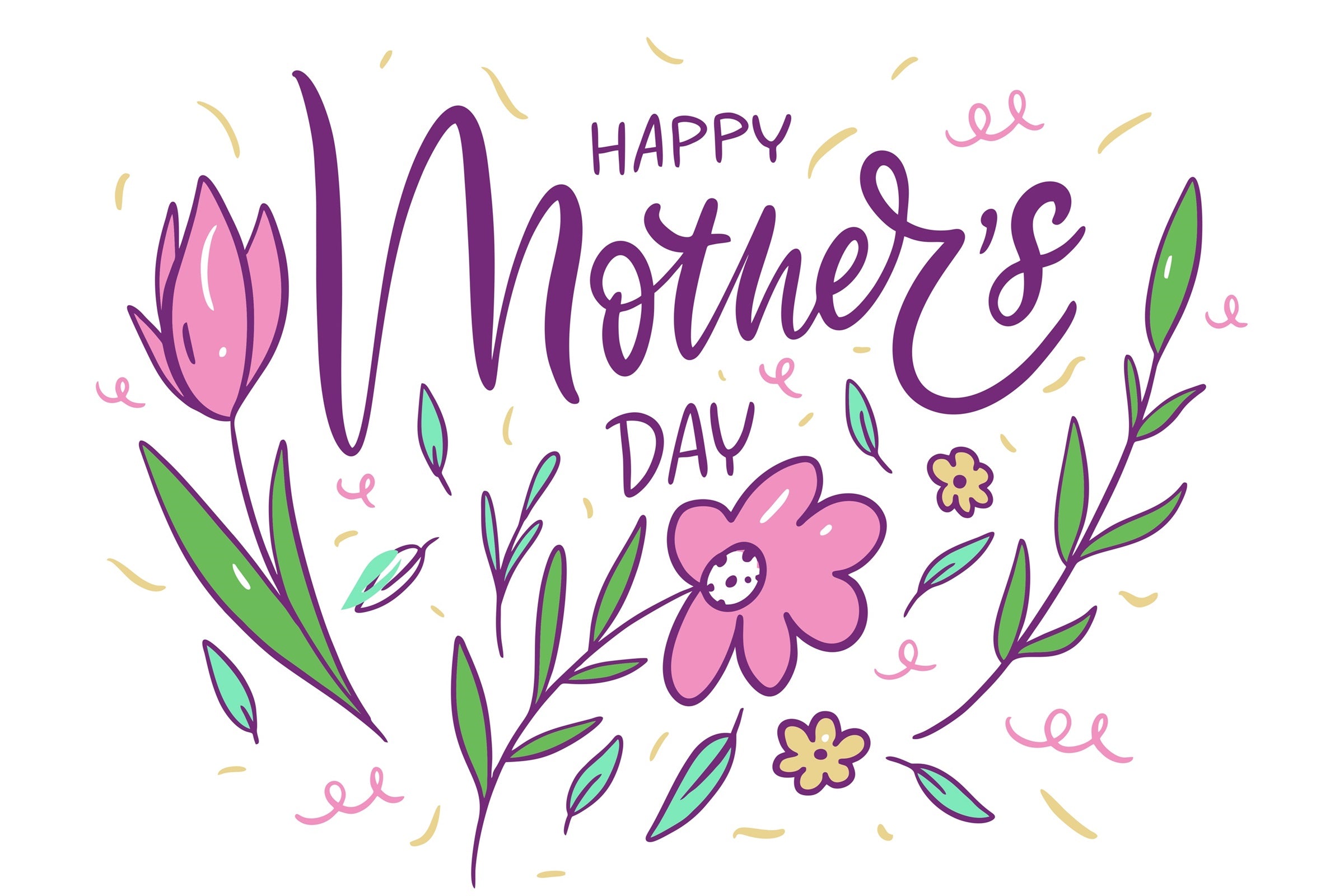 Backdrops für den Muttertag Charming Sketch Bloom Custom Backdrop GTY3-150