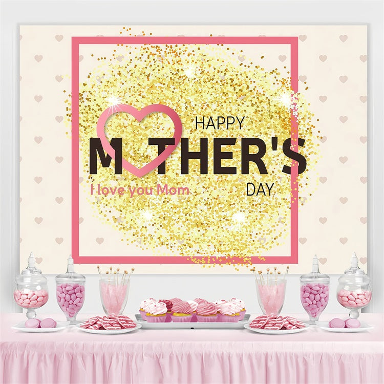 Fotohintergrund zum Muttertag Goldschimmernde Feier nach Maß GTY3-163