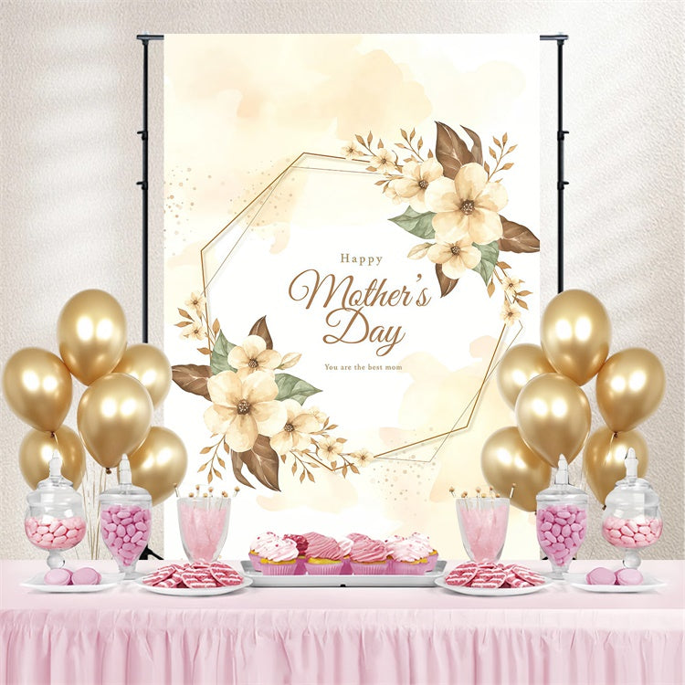 Hintergrundbilder für den Muttertag Klassisches Aquarell mit Blumen GTY3-164