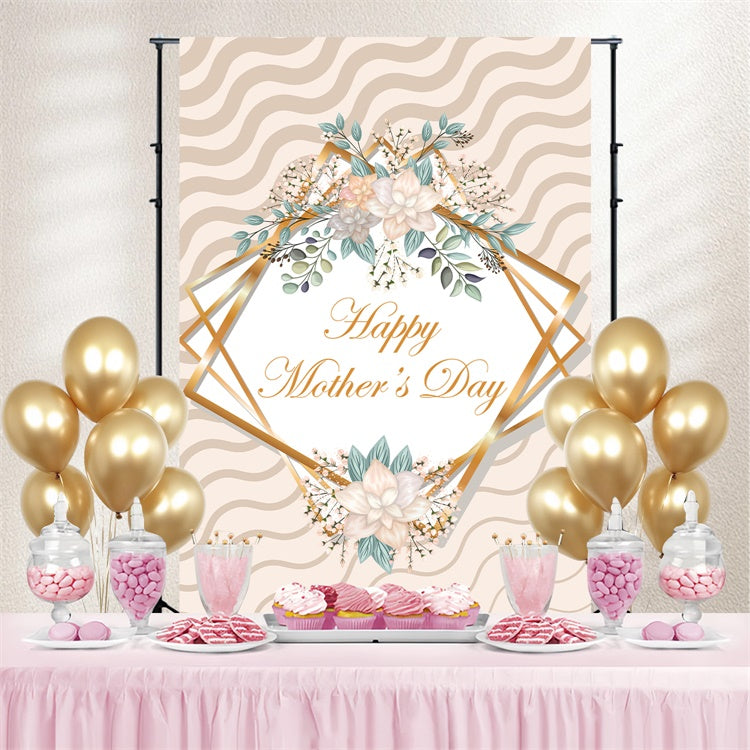 Backdrops für den Muttertag Raffinierte Creme Blüte Custom Backdrop GTY3-165