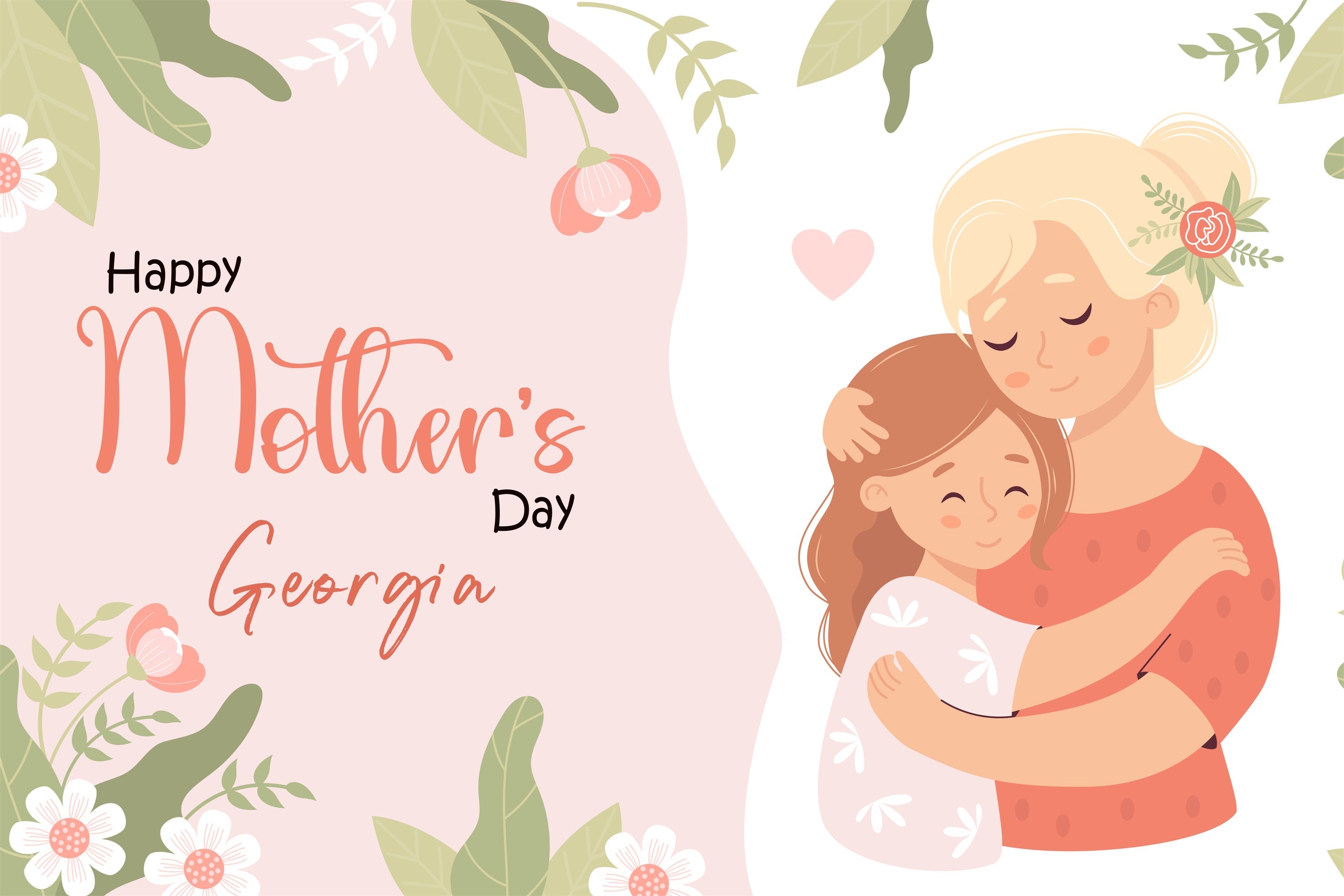 Muttertagskulisse Ideen Süße warme Umarmung Individuelle Kulisse GTY3-169