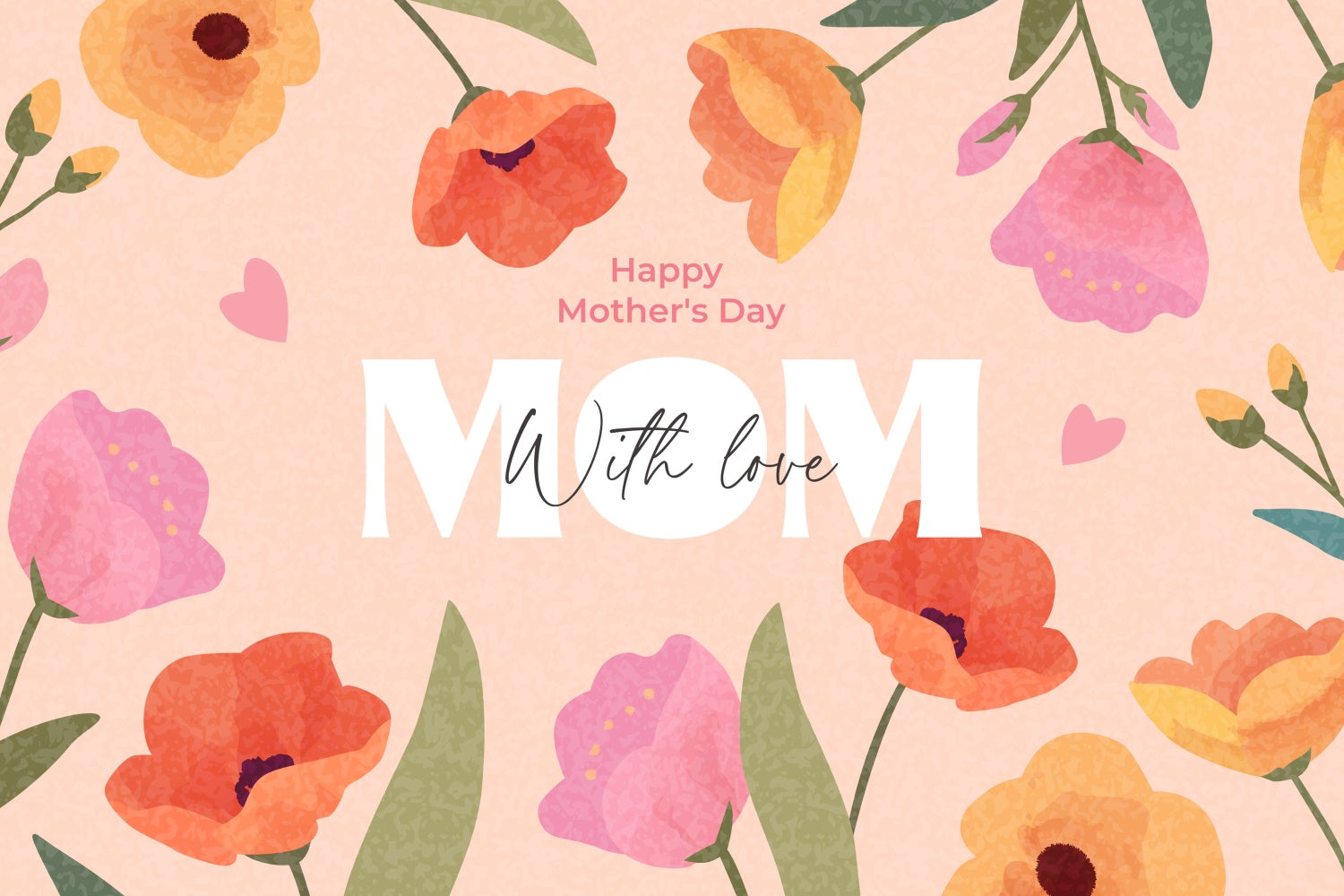 Muttertag Fotohintergrund Warme Pastellblüte Individueller Hintergrund GTY3-170