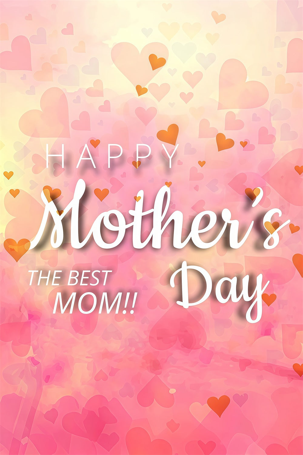 Muttertags-Hintergrundbild Personalisierbar Feierliches Herz CJJ3-197