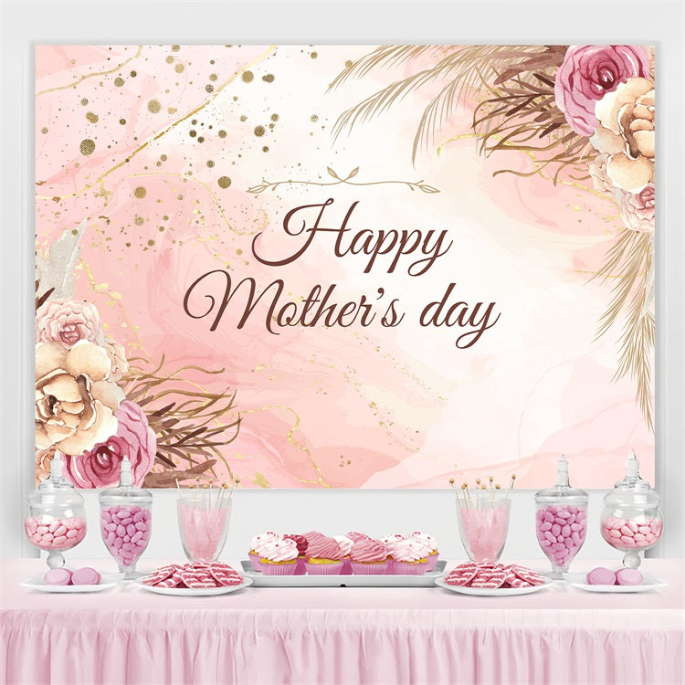 Muttertags-Hintergrundbild Personalisierbare Glitzernde Rose CJJ3-206